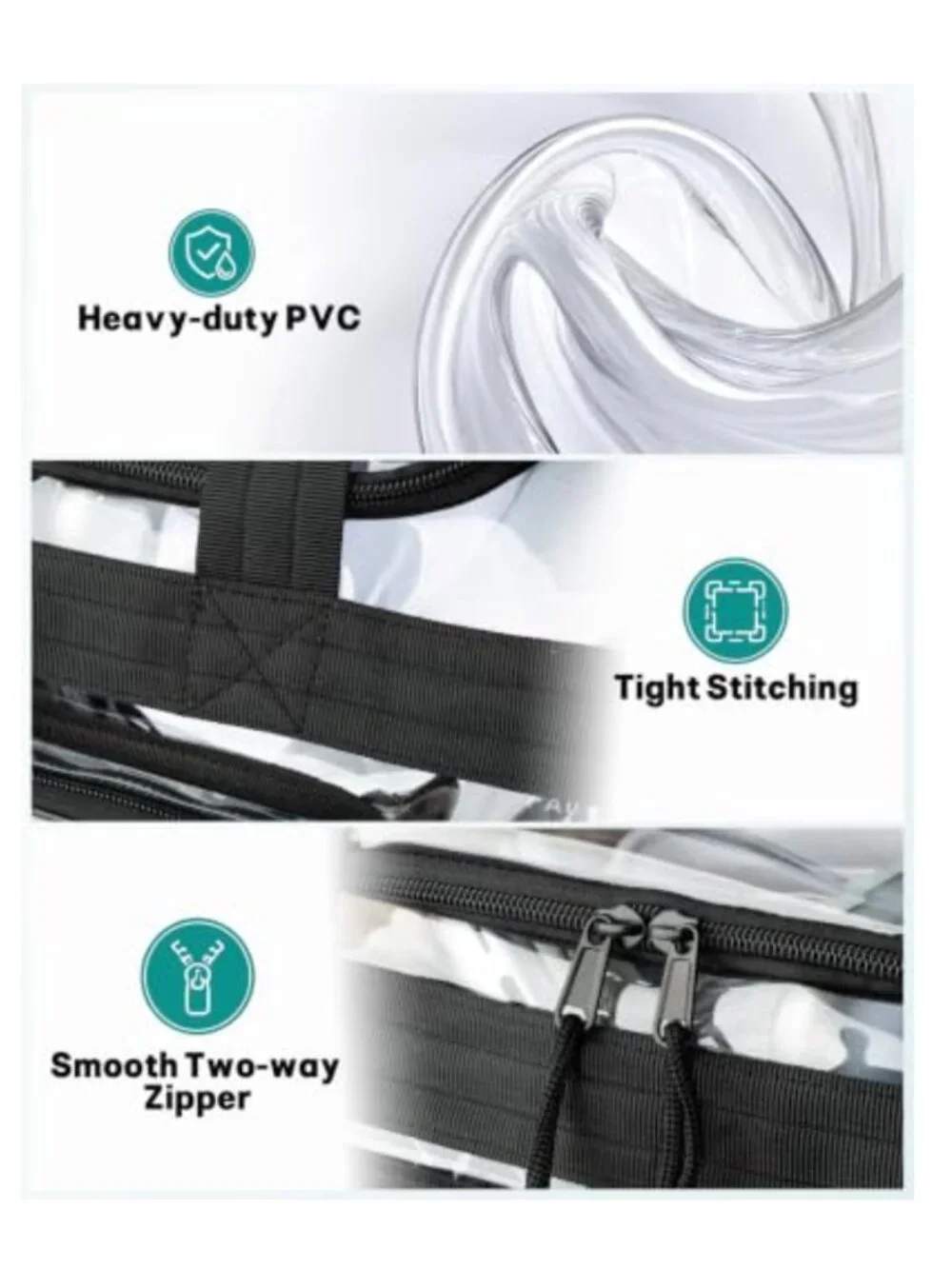 Clear Duffle Bag 32.5L Convertible Travel Backpack Waterproof PVC with Shoe